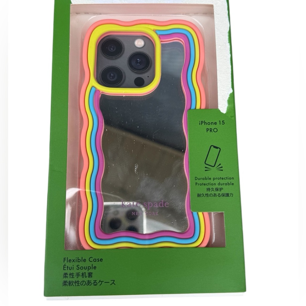 kate spade Multicolor Rainbow Wave iPhone 15 Pro Case